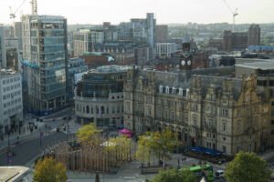 Leeds city centre channel 4 HQ